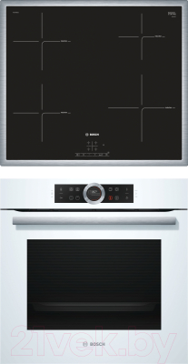 

Комплект встраиваемой техники Bosch, HBG633TW1 + PUE645BB1E
