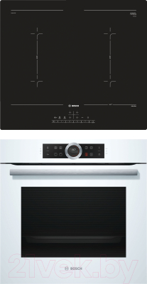

Комплект встраиваемой техники Bosch, HBG633TW1 + PVQ611FC5E