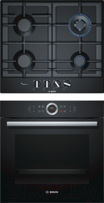 

Комплект встраиваемой техники Bosch, HBG633BB1 + PCH6A6B90R
