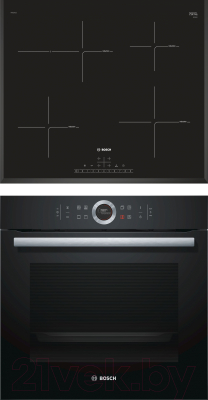 

Комплект встраиваемой техники Bosch, HBG633BB1 + PIF651FB1E
