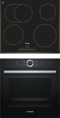 

Комплект встраиваемой техники Bosch, HBG633BB1 + PKB651F17