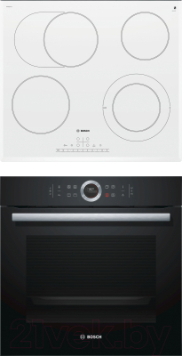 

Комплект встраиваемой техники Bosch, HBG633BB1 + PKN652FP1E