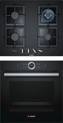 

Комплект встраиваемой техники Bosch, HBG633BB1 + PPH6A6B20R