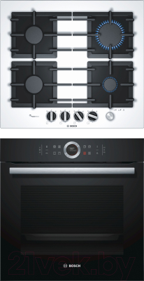 

Комплект встраиваемой техники Bosch, HBG633BB1 + PPP6A2M90R
