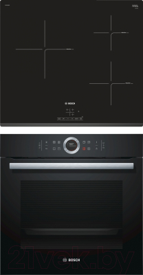 

Комплект встраиваемой техники Bosch, HBG633BB1 + PUC631BB1E