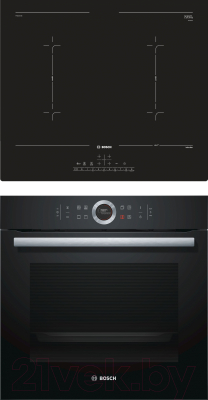 

Комплект встраиваемой техники Bosch, HBG633BB1 + PVQ611FC5E