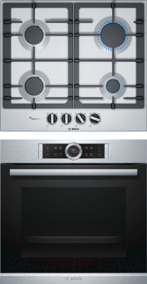 

Комплект встраиваемой техники Bosch, HBG633TS1 + PCP6A5B90R