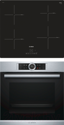 

Комплект встраиваемой техники Bosch, HBG633TS1 + PIE611BB1E