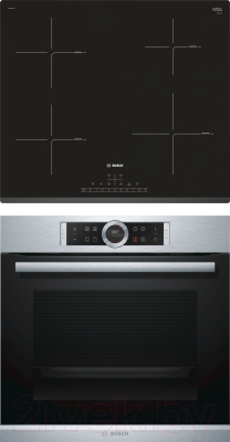 

Комплект встраиваемой техники Bosch, HBG633TS1 + PIE631FB1E