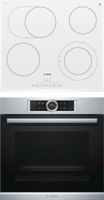 

Комплект встраиваемой техники Bosch, HBG633TS1 + PKN652FP1E