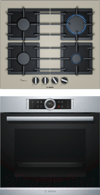

Комплект встраиваемой техники Bosch, HBG633TS1 + PPP6A8B91R
