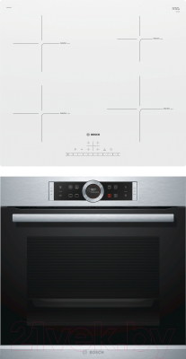 

Комплект встраиваемой техники Bosch, HBG633TS1 + PUE612FF1J