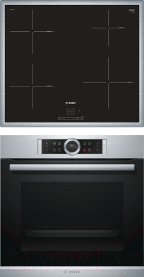 

Комплект встраиваемой техники Bosch, HBG633TS1 + PUE645BB1E