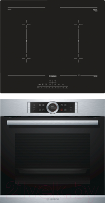 

Комплект встраиваемой техники Bosch, HBG633TS1 + PVQ611FC5E
