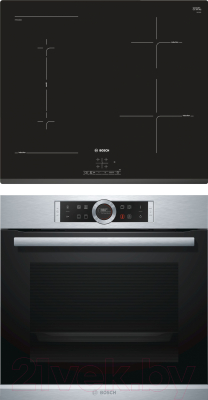 

Комплект встраиваемой техники Bosch, HBG633TS1 + PWP631BB1E