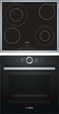 

Комплект встраиваемой техники Bosch, HBG636BB1 + PKG645FP1G