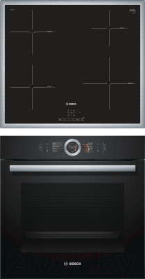 

Комплект встраиваемой техники Bosch, HBG636BB1 + PUE645BB1E