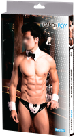 Костюм эротический Candy Girl Boy Keyden / 801011 (One Size, черный/белый) - 