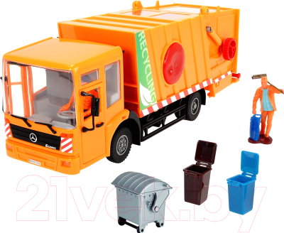 Мусоровоз игрушечный Dickie Econic City Service / 203748004 (оранжевый)