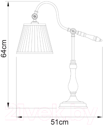Прикроватная лампа Arte Lamp Seville A1509LT-1PB