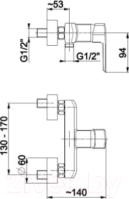 Смеситель Armatura Aquamaryn 4616-010-00