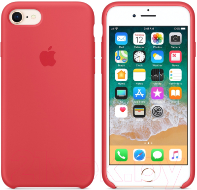 Чехол-накладка Apple Silicone Case для iPhone 8/7 Red Raspberry / MRFQ2
