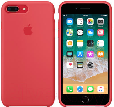 Чехол-накладка Apple Silicone Case для iPhone 8 Plus/7 Plus Red Raspberry / MRFW2