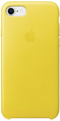 Чехол-накладка Apple Leather Case для iPhone 8/7 Spring Yellow / MRG72