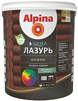 Лазурь для древесины Alpina Аква (900мл) - 