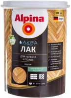 Лак Alpina Аква для паркета и полов (2.5л, шелковисто-матовый) - 