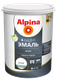 Эмаль Alpina Аква (900мл, шелковисто-матовый белый) - 