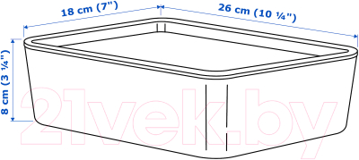 Ящик для хранения Ikea Куггист 103.763.66