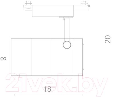 Трековый светильник Arte Lamp Cinto Piccolo A2707PL-1BK