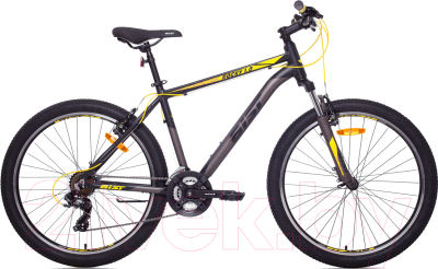 Велосипед AIST Rocky 1.0 (16, черный/желтый)