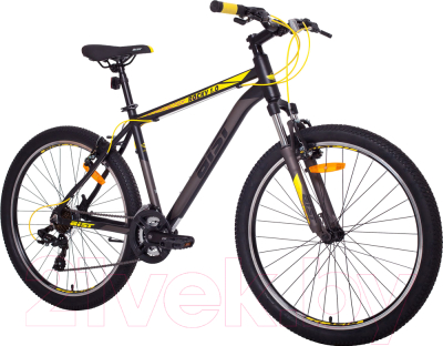 Велосипед AIST Rocky 1.0 (16, черный/желтый)