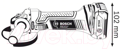 Профессиональная угловая шлифмашина Bosch GWS 18 V-LI Professional (0.601.93A.300)
