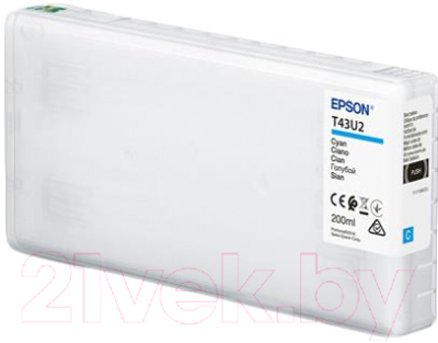 

Картридж Epson, Голубой, T43U Cyan (C13T43U240)