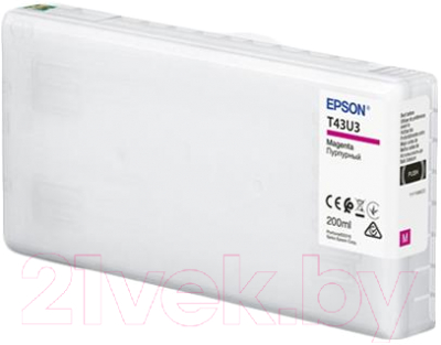 

Картридж Epson, Пурпурный, T43U Magenta (C13T43U340)