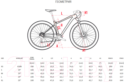 

Велосипед Wilier, 101X'18 XT 2X11 Crossmax Elite Fox 32 RM / W621DFW