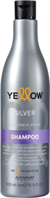 Оттеночный шампунь для волос Yellow Silver анти-желтый для холодного блонда (500мл)