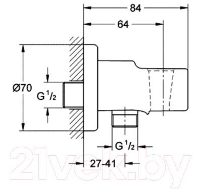 Гигиенический душ GROHE BauEdge 124898