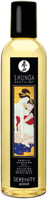 Эротическое массажное масло Shunga Serenity возбуждающее цветочный аромат / 271013 (240мл)