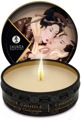 Свеча массажная эротическая Shunga Excitation шоколад / 274609 (30мл)