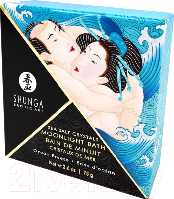 Соль для ванны Shunga Moonlight Bath Ocean Breeze / 6601 (75г)