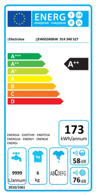 Стиральная машина Electrolux EW6S5R06W