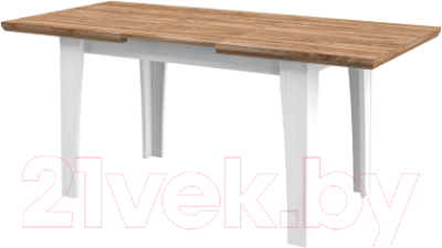 Обеденный стол Мебель-Неман Тиволи МН-035-33 (белый структурный/дуб стирлинг)