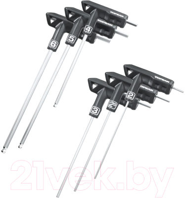 Набор ключей Topeak T-Handle Duohex Wrench Set Tools / TPS-SP01