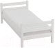 Односпальная кровать Мебельград Соня вариант 1 (массив сосны белый) - 
