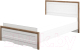Полуторная кровать Мебель-Неман Тиволи МН-035-25-120 (белый структурный/дуб стирлинг) - 