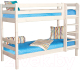 Двухъярусная кровать Мебельград Соня вариант 9 (массив сосны белый) - 